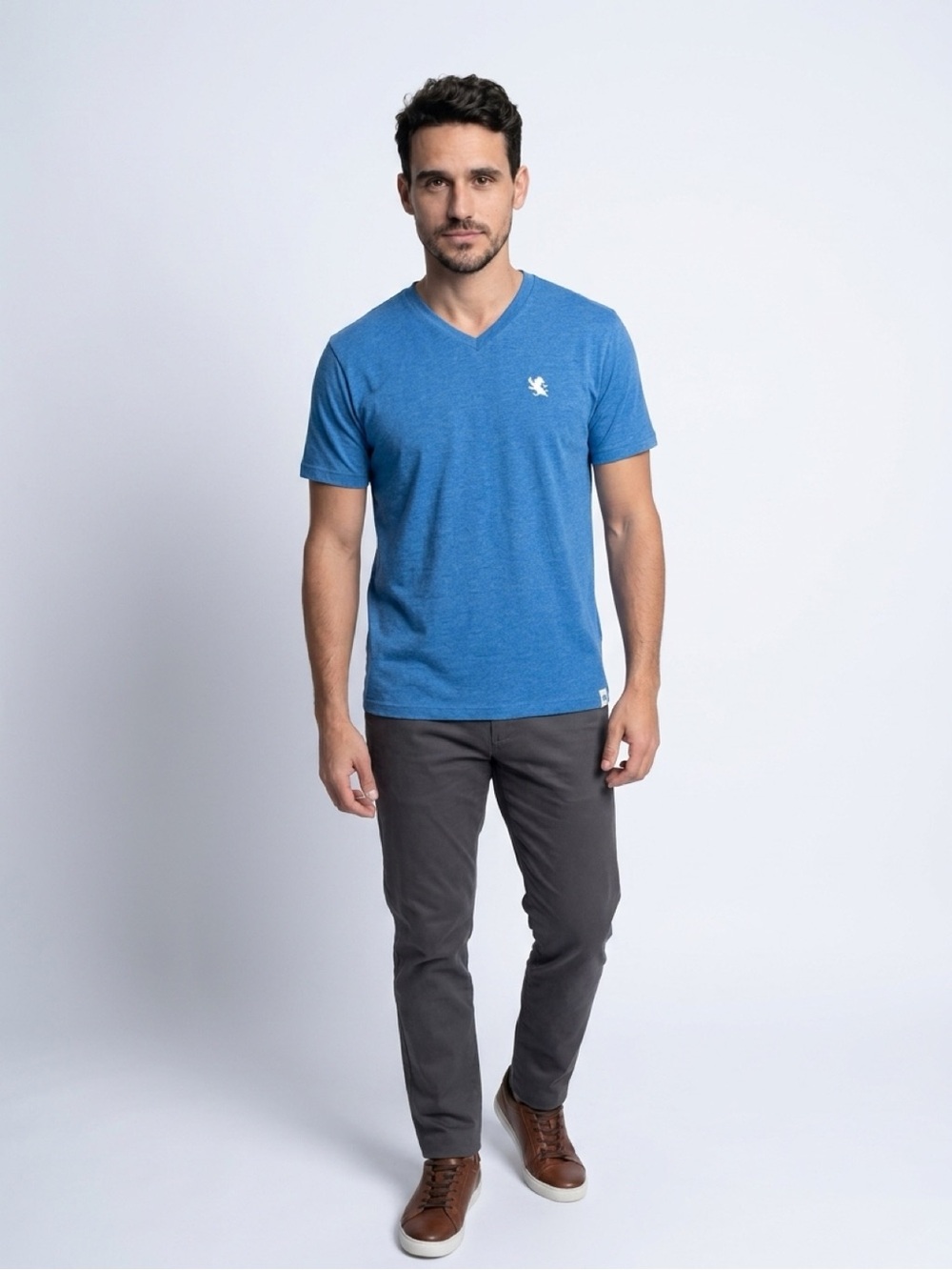 Express men’s medium blue vneck shirt